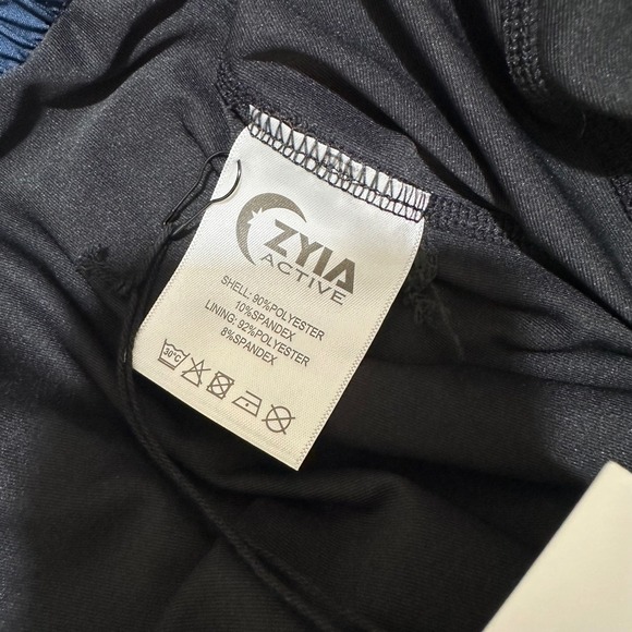 ZYIA Active Mens Size L Navy Camo Pocket Athletic Lined 9" Shorts Training‎ NEW - Picture 10 of 11